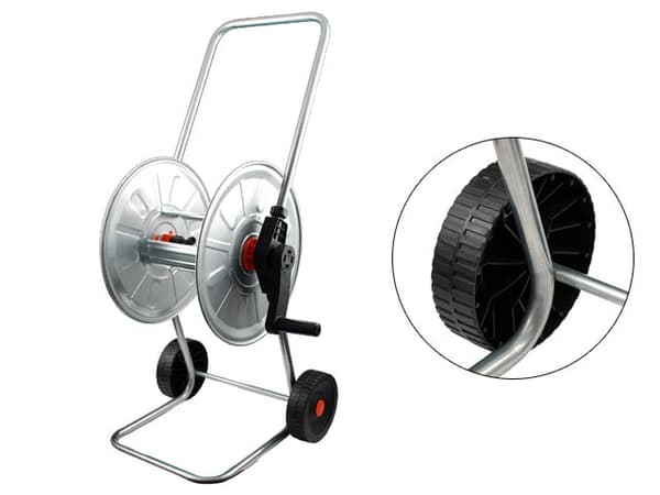 BRADAS REEL FOR REFLUX HOSE, ON WHEELS ZINCATO 50mb 1/2" AG210