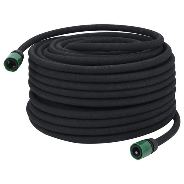 vidaXL Fuktslang svart 0,6" 50 m gummi
