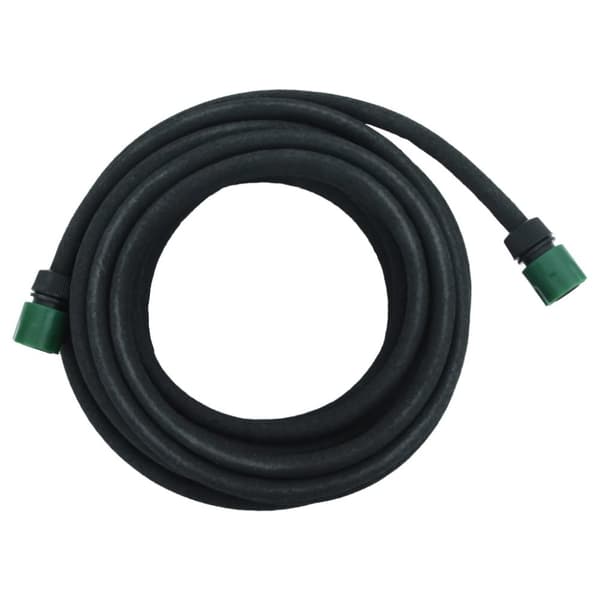 vidaXL Dryppslange svart 0,6" 10 m gummi