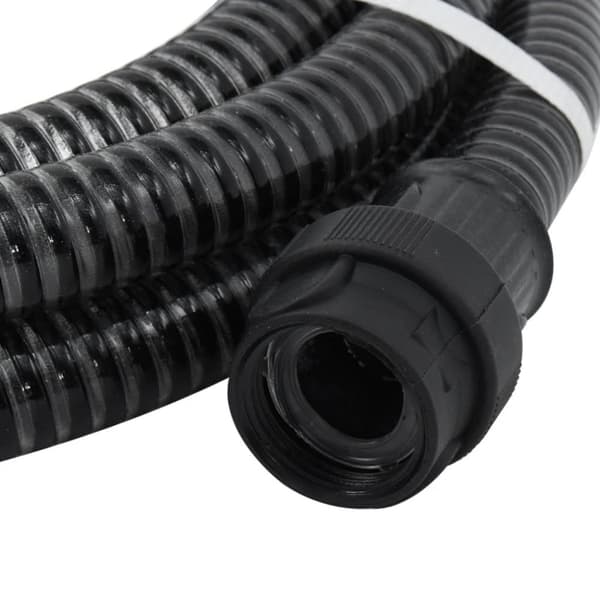 Sugslang med kopplingar mässing svart 1" 10 m PVC