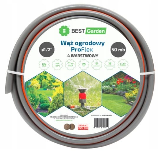 HAVESLANGE 1/2” 50m PRO FLEX BEDSTE HAVE