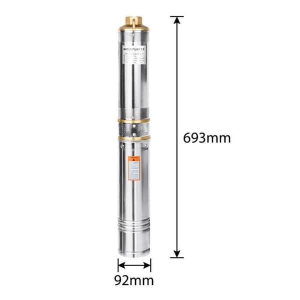 YUENFONG 370W dränkbar pump, flöde upp till 4000 l/h med 20 m anslutningskabel för hushållsvattenförsörjning