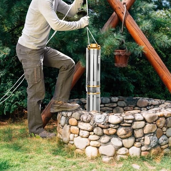 YUENFONG 750W dränkbar pump, flöde upp till 4000 l/h med 20 m anslutningskabel för hushållsvattenförsörjning