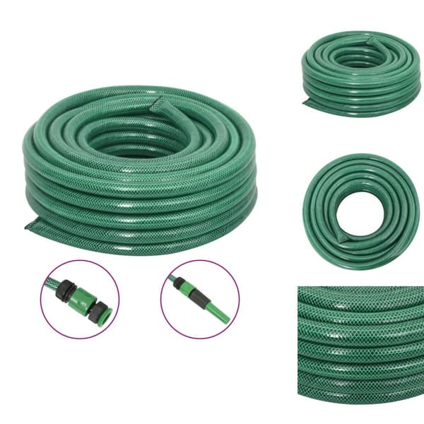 Puutarhaletkut - Living Puutarhaletku liitinsarjalla vihreä 0,75" 50 m PVC