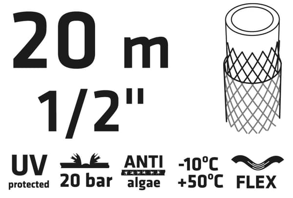 Haveslange 20 m, 1/2" ØKONOMISK