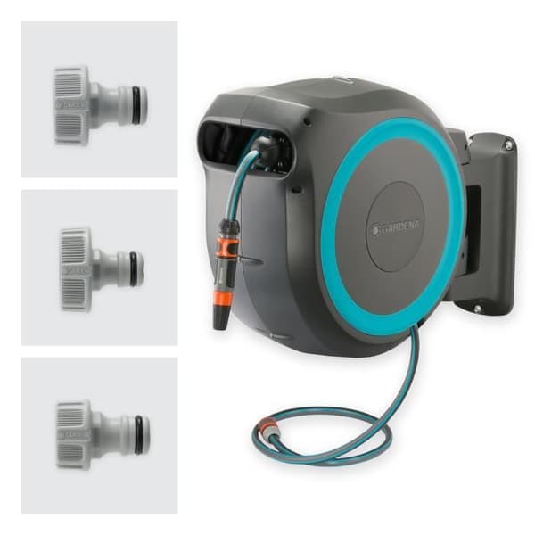 GARDENA RollUp XL automatisk väggdispenser - Längd 35m - Ø13mm - Komplett kit - 5 års garanti