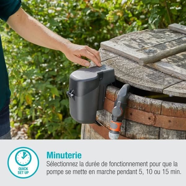 GARDENA Pump för regnvattenuppsamlare 2000/2 18V P4A utan batteri