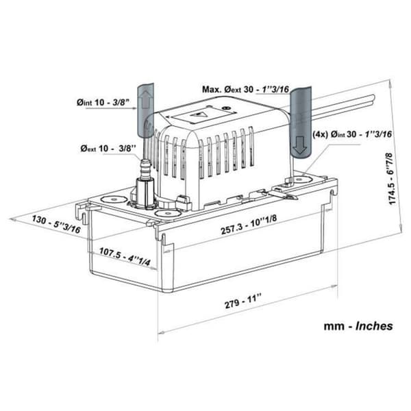 .sauermann si-82 monoblock kondensatpump 500l/h