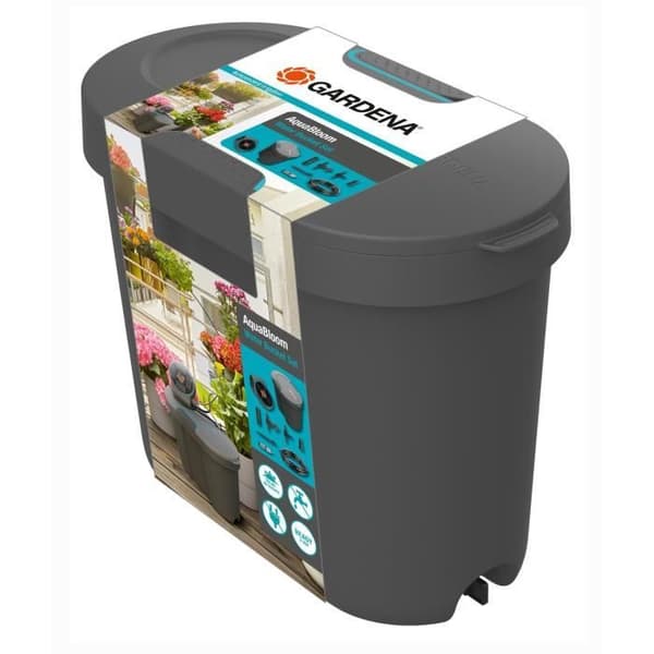 GARDENA AquaBloom solvattentank för droppbevattning - 10,5L - Grå (13301-20)