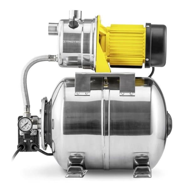 TROTEC Boosterpump / Automatisk vattenförsörjning TGP 1025 ES ES - 1000 watt - maxflöde 3300 l/h