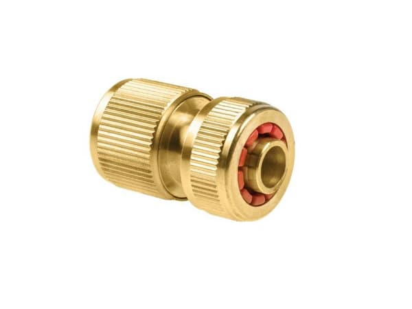 CELLEFAST HURTIGSTIK TIL HAVESLANGE, MESSING 1/2" MED STOP MESSING FUNKTION