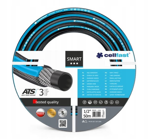 CELLFAST SMART ATS TRÄDGÅRDSSLANG 1/2" 50 meter