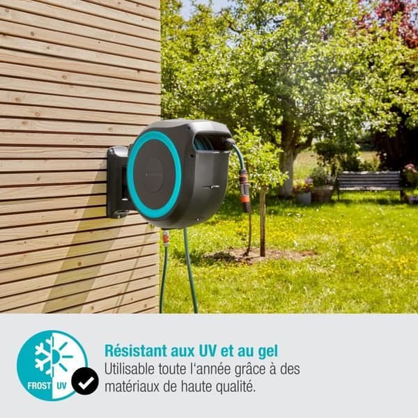GARDENA RollUp L automatisk väggdispenser - Längd 30m - Ø13mm - Komplett kit - 5 års garanti