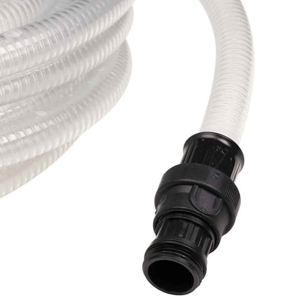 vidaXL sugeslange med messingkoblinger 1" 10 m PVC Transparent