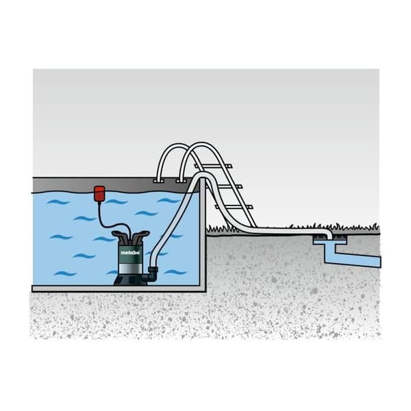 Metabo TP 7500 SI DRÄNKBAR PUMP FÖR KLARVATTEN 7500 l/h, 300 W 0250750013