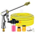 Miniatyrbild 1 av 4: INN Expanderbar trädgårdsslang 30m legeringar Flexibel Magic Hose Anti-Leak Lätt och lätt att förvara Expanderbar trädgårdsslang Gul