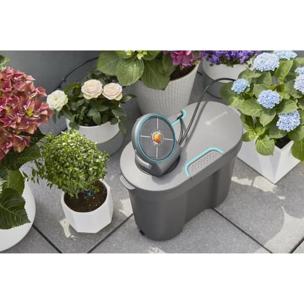 GARDENA AquaBloom solvattentank för droppbevattning - 10,5L - Grå (13301-20)