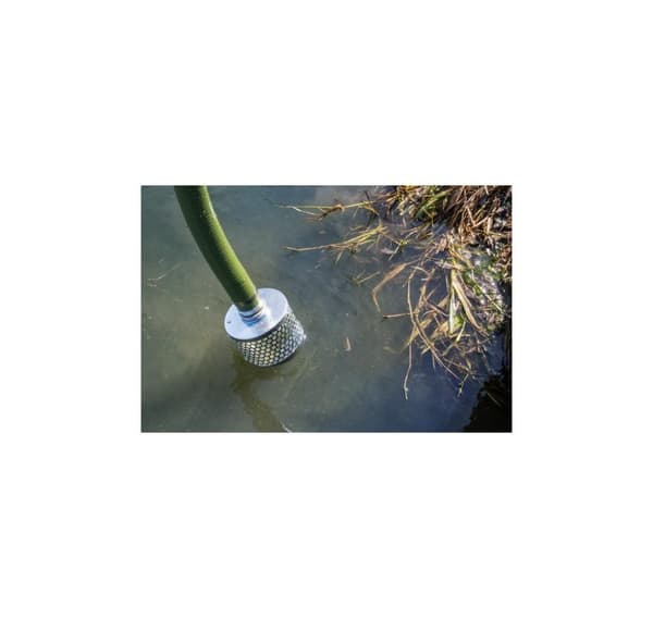 Suction strainer for 50 mm / 2 "suction hose + 2x Solid single bolt hose clamps GBS.