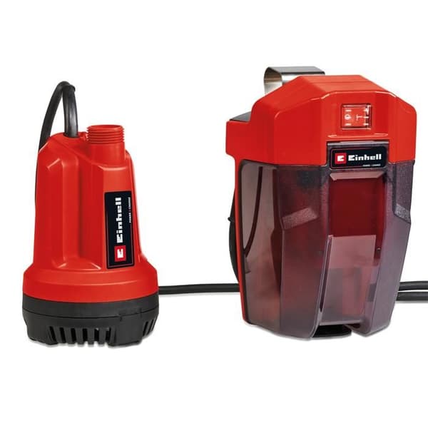 Einhell Pump för klarvattensavvattning utan sladd GE-SP 18 Li-Solo Power X-Change (18V) Levereras utan batteri eller laddare