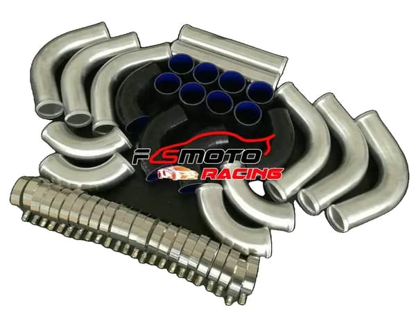 Intercooler Turbo -putkistot, kestävä silikoni rakenne, 2,5 mm seinämän paksuus,MUSTA