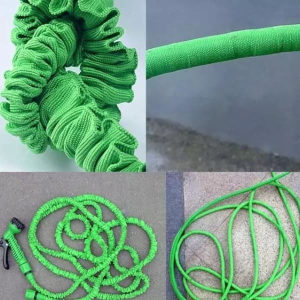 TRÄDGÅRDSSLANG FLEXIBEL EXTENSIV 5-15M KOPPLINGAR PISTOL 7 LÄGEN