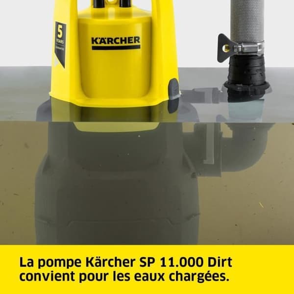 Dräneringspump för smutsigt vatten SP 11.000 Dirt - Karcher - Elektrisk - Flottörbrytare