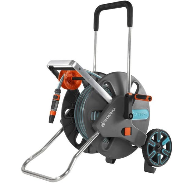 GARDENA CleverRoll L utrustad slangdispenser på hjul - Längd 30m - Frostbeständig - 5 års garanti