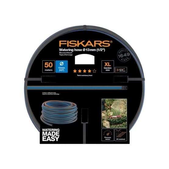 Fiskars 1027106 puutarhaletku 50 m Maanpäällinen Sininen, Harmaa