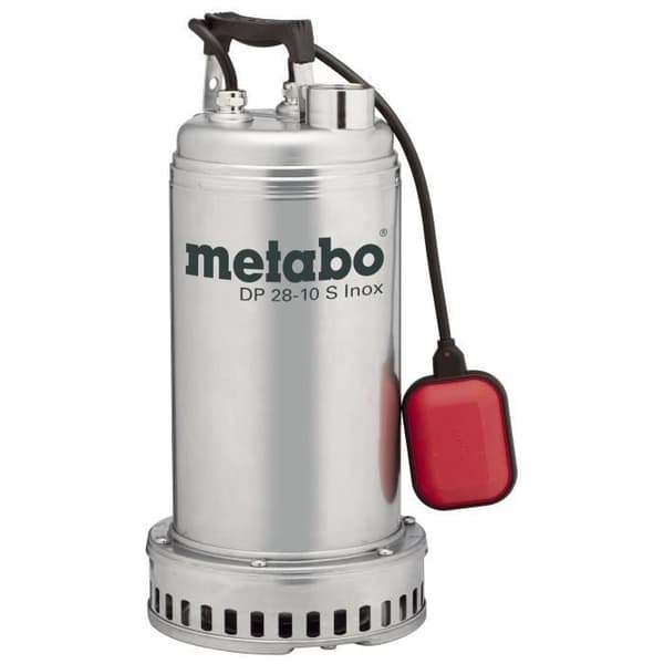 METABO DP 28-10 S byggplatspump i rostfritt stål - 1850 W - Effektiv evakuering av förorenat vatten, regn eller borrning
