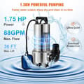 Miniatyrbild 4 av 4: Avloppslyftspump - VEVOR - 1300 W 333,3 L-min avloppspump - med utloppsadapter
