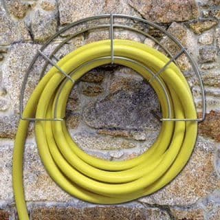 Rullerulle - Väggstöd - För 25m 3/4 eller 50m 1/2 vattenslang - 18/8 rostfritt stål