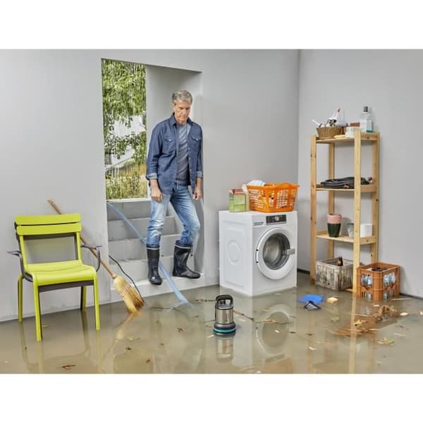 GARDENA 16000 laddat vattenevakueringspump - 450W - Max flöde 16000l/h & max tryck 0,7bar - 5 års garanti