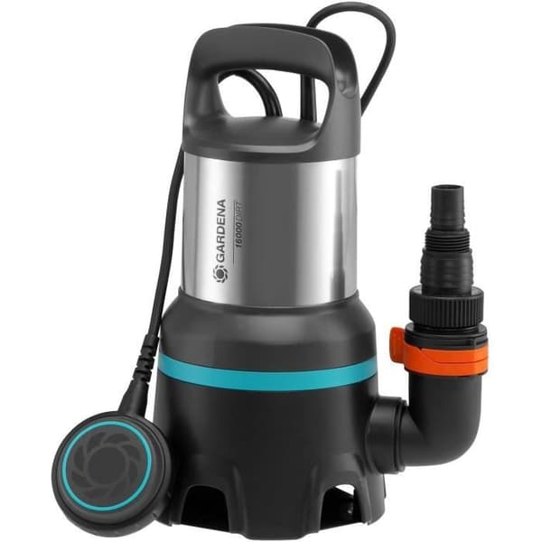 GARDENA 16000 laddat vattenevakueringspump - 450W - Max flöde 16000l/h & max tryck 0,7bar - 5 års garanti