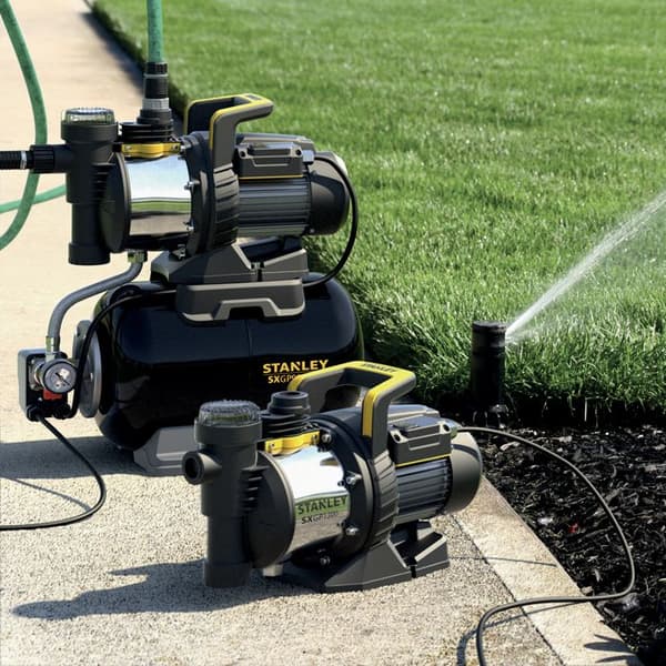 STANLEY 1300 W trädgårdsbevattningspump - självsugande - kropp i rostfritt stål