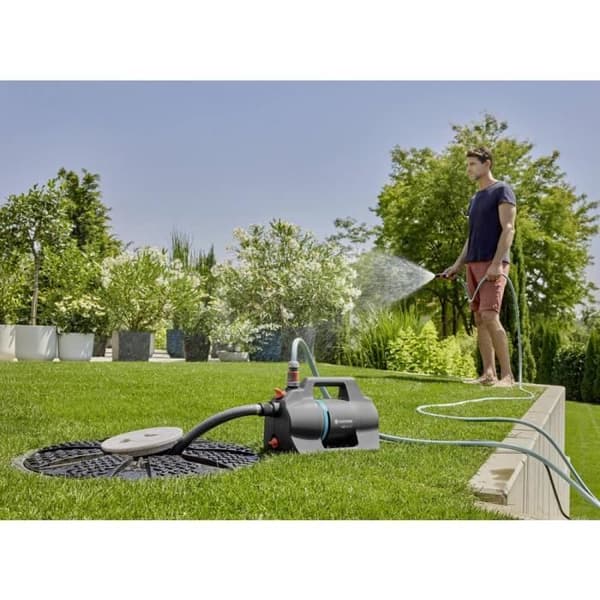 Trädgårdspump - GARDENA - 4200 Silent Set - 4200 l/h - 39 m - Elektrisk