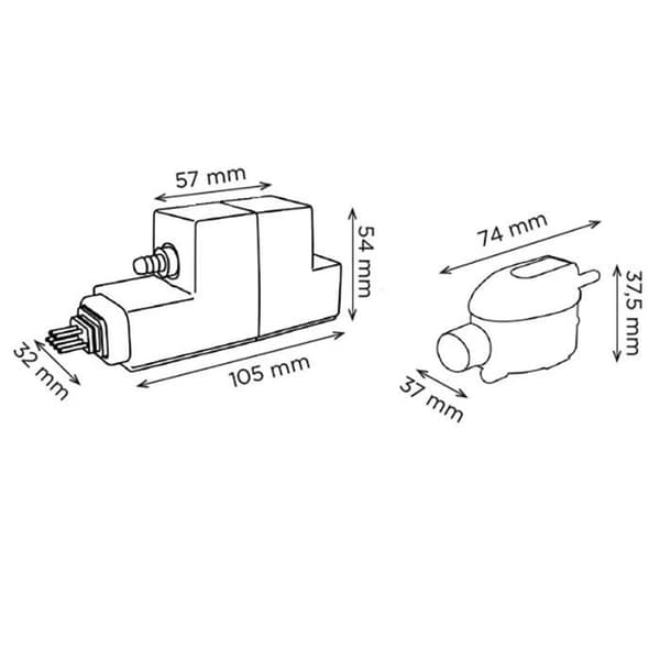SANICONDENS mini 3S luftkonditioneringspump D16 mm - SFA - CLIMNINI3S