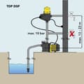 Miniatyrbild 4 av 4: TROTEC Elektronisk tryckvakt TDP DSP vattenpumpstyrning med integrerat eluttag - 10 bar arbetstryck