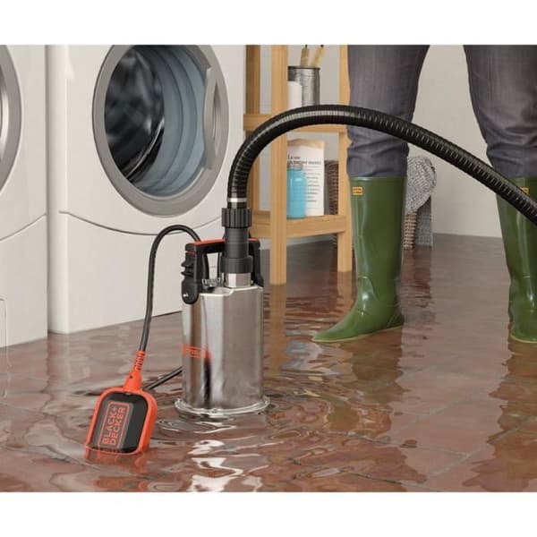 BLACK + DECKER - Källarvakuumpump för klart vatten 750 W med flottörbrytare