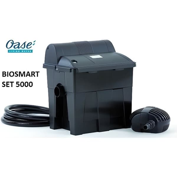 Gravity dammfilter - Oase - BIOSMART SET 5000 - Integrerad UV - 25W - 5,5kg
