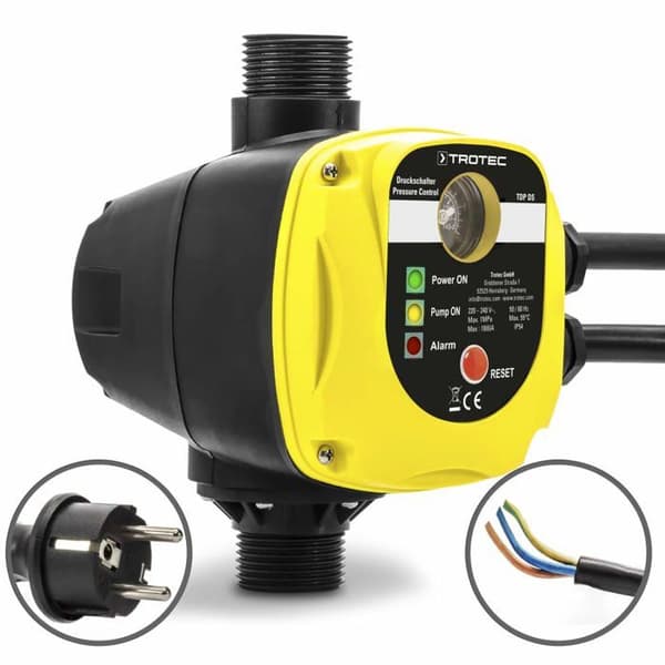 Elektronisk tryckvakt - Trotec - TDP DS - Automatisk styrning - Integrerad tryckmätare - Torrkörningsskydd