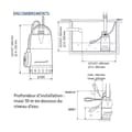 Miniatyrbild 2 av 2: Grundfos Pump för lyft 380w med justerbart flytande - unilift cc7 a1