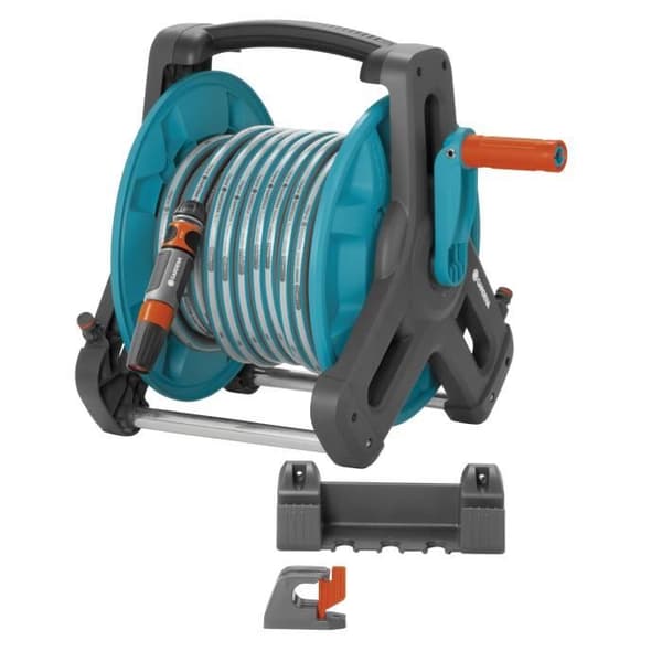 50 Klassisk utrustad bärbar och väggmonterad dispenser - GARDENA - 20m - Ø13mm - 2 i 1 verktyg - 5 års garanti