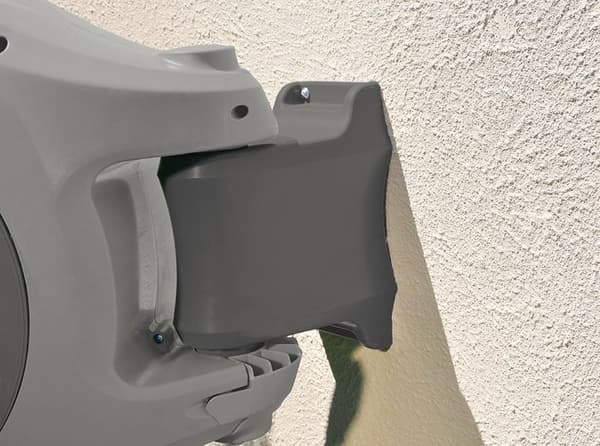 Automatisk väggdispenser 40m - HOZELOCK - väggmontering - barnsäkerhet - gul/grå