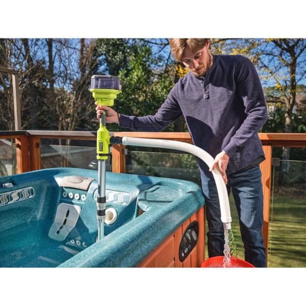 RYOBI - Teleskoppump 18V - 3 360 l/h - max. 1,2 m - IPX5 - säljs utan batteri - RY18STPA-0