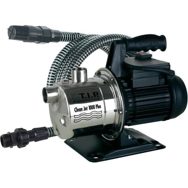 Trädgårdspump - TIP - Clean-jet 1000 Plus - Inox - 3300 l/h - 800 W - Självprimande