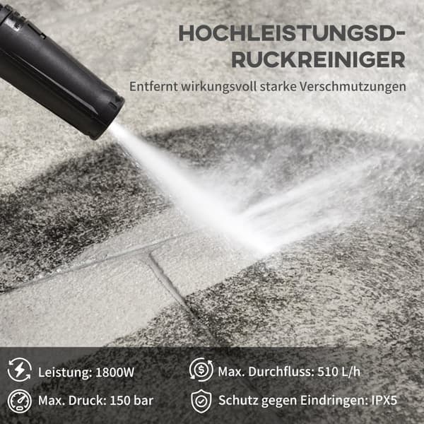 Korkeapainepesuri, 35L x 27S x 78K cm, Sininen