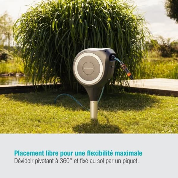 GARDENA RollUp S automatisk spikdispenser 15 m vit kant
