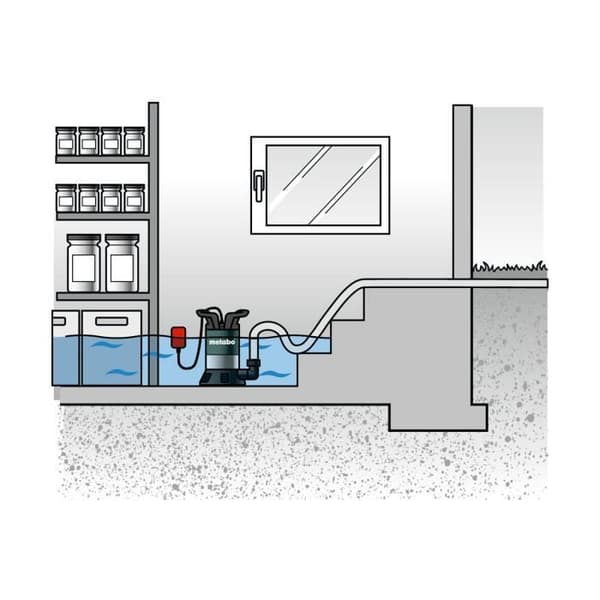 Metabo PS 18000 SN DRÄNKBAR PUMP FÖR AVLOPPSVATTEN ES 1100 W, 18 000 L/h 1,1 Bar 0251800000
