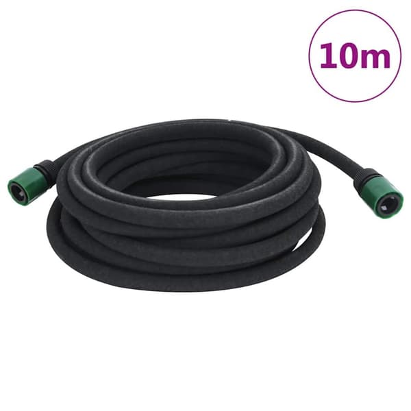 Fuktslang svart 0,6" 10 m gummi