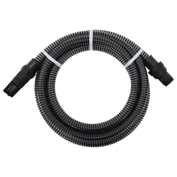 Sugslang med kopplingar mässing svart 1" 10 m PVC
